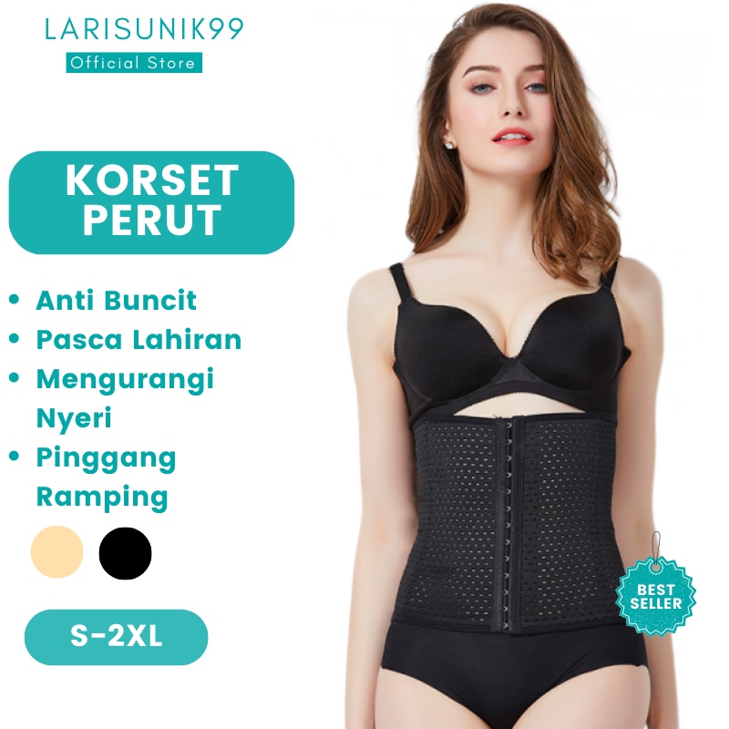 Korset Pelangsing Perut Pengecil Pinggang Corset Waist Trainer Baju Pelangsing Wanita