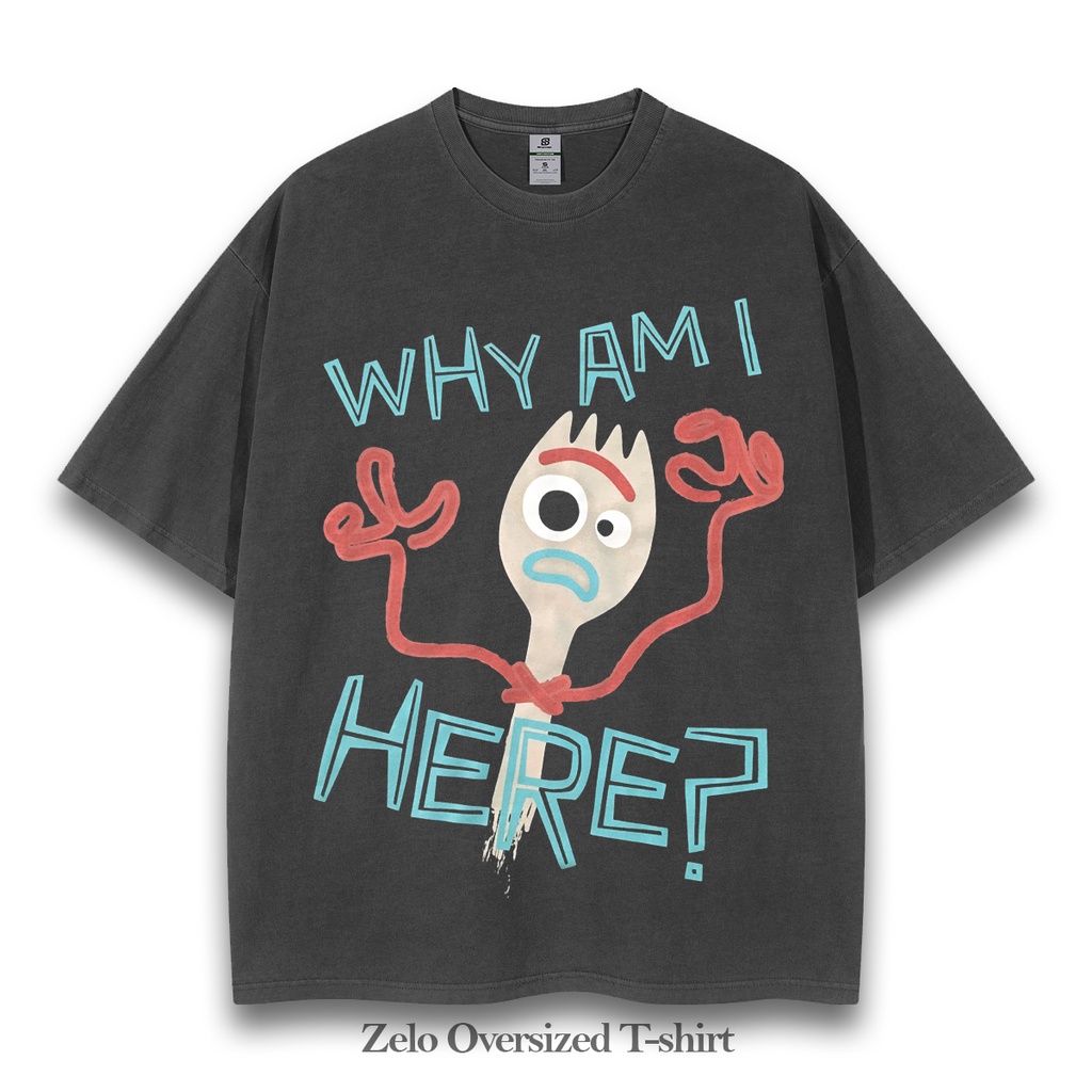 Kaos Toy Story Forky Disney t shirt Oversize Graphic Tee Shirt Toy Story Vintage tee