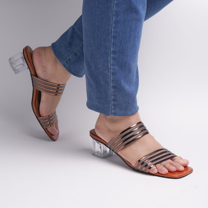 SANDAL SEPATU WANITA ZAVATU HAK KACA 5CM BIG SIZE JUMBO