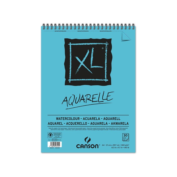 

[COD AKTIF] CANSON XL Aquarelle A4 (Watercolour Pad)