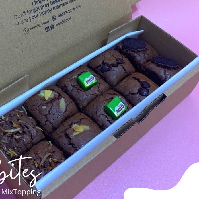 

limited Edition✔️Fudgy Brownies / Brownies Skat 10bites by Nands Food Full Chocolate Terenak!|SQ7