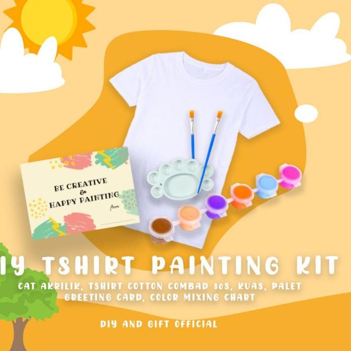

Hot Sales KAOS LUKIS I DIY TSHIRT PAINTING KIT I KADO SOUVENIR ULANG TAHUN ANAK ボ