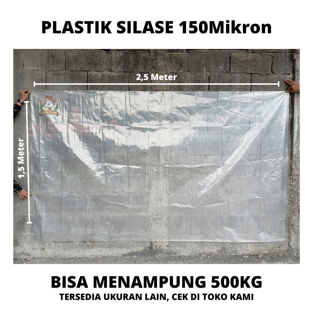 PLASTIK SILASE JUMBO TEBAL 150 x 250 cm Tebal 150 mikron 1 PCS (1KG)