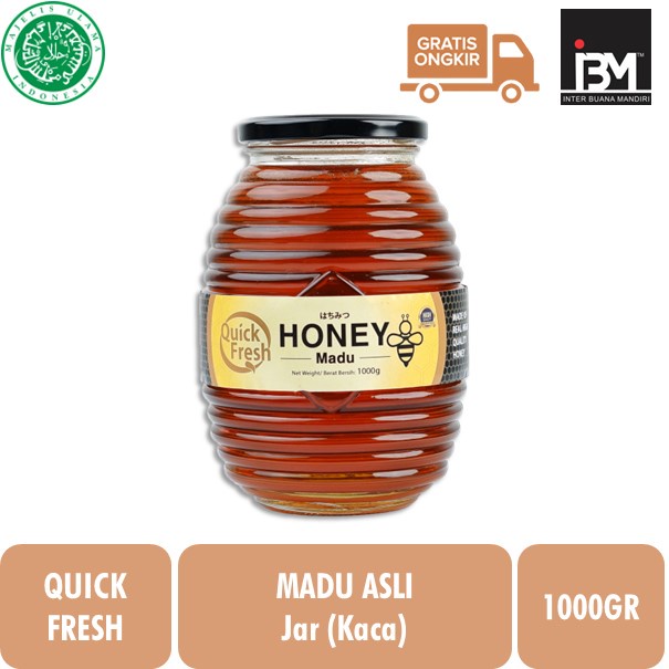 

Quick Fresh Honey / Madu Murni Asli 1000gr Jar