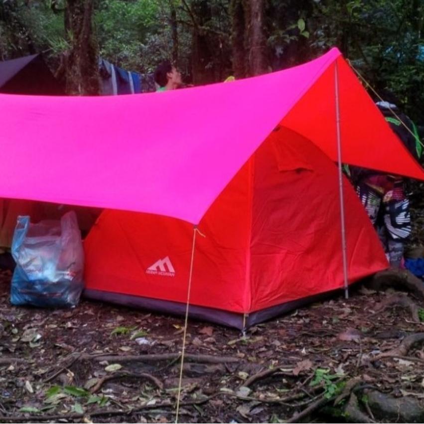 FLYSHEET 3X4 SUDAH DILENGKAPI TIANG PASAK TALI