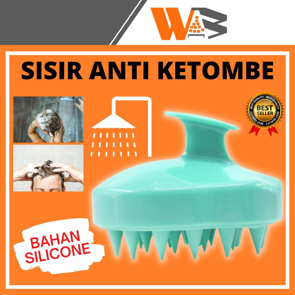 COD Sisir Keramas Ketombe Alat Sikat Sisir Rambut Keramas Silicon Anti Ketombe Hair Washing Brush Kepala I72