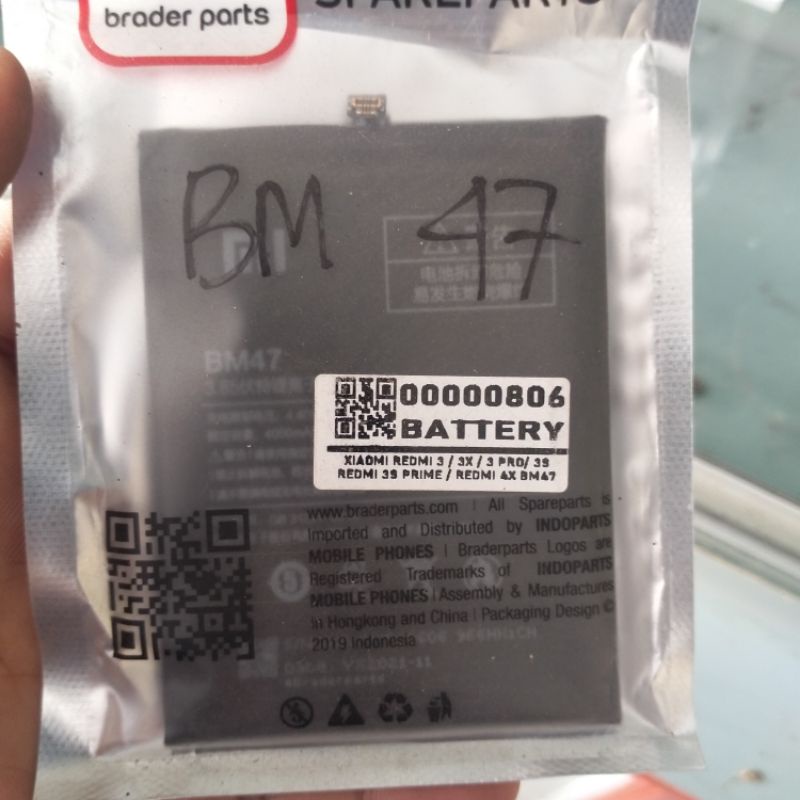 baterai xiaomi bm47