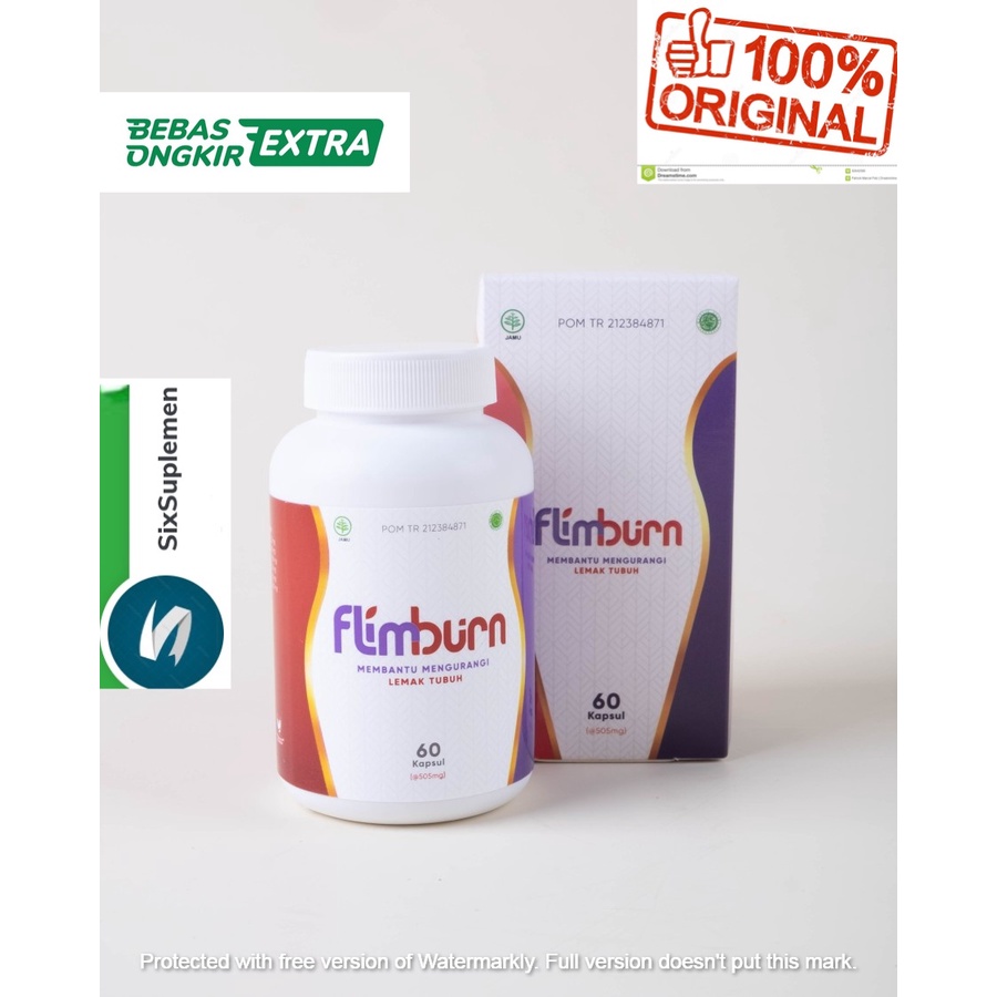 (Bonus Shaker) Flimburn by Flimty | 1 botol isi 60 tablet