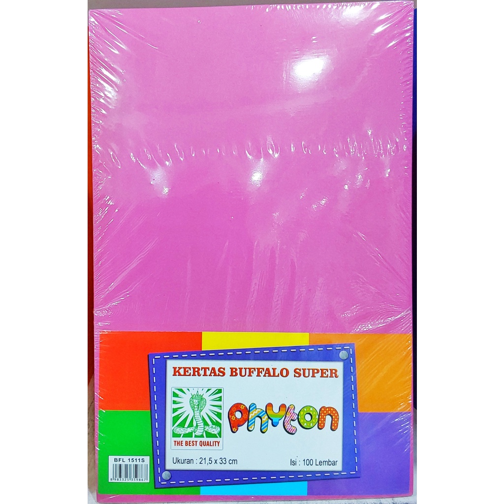 

(PAK) KERTAS BUFALLO POLOS PHYTON MERAH MUDA TERANG / KERTAS BUFALLO