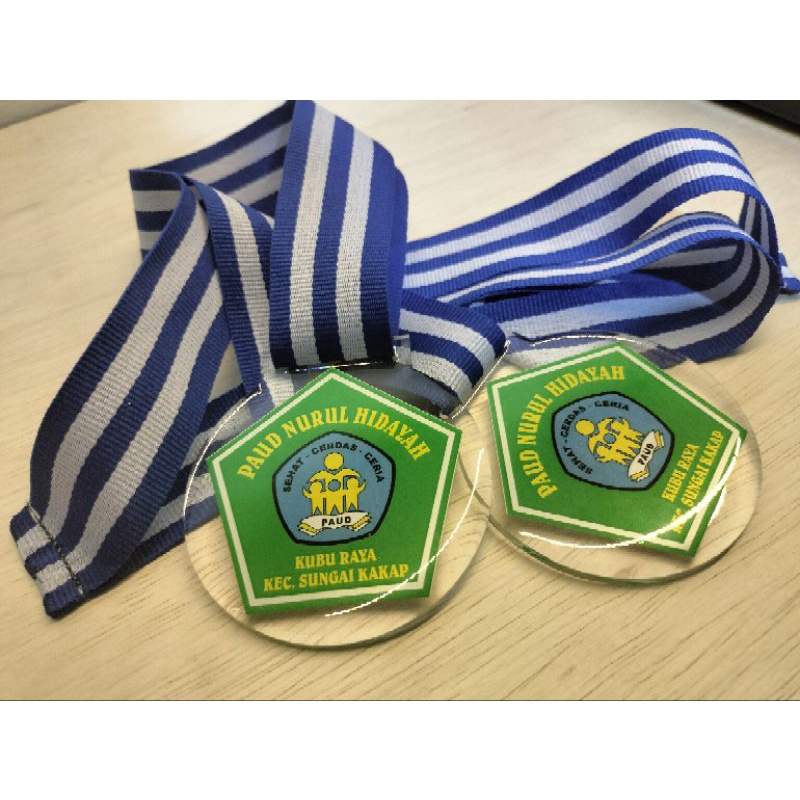 Medali Custom Desain, Medali Akrilik, Medali Resin