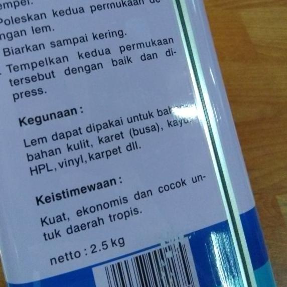 

LEM KUNING SERBAGUNA FOX BIRU 1 GALON (ISI NETTO 2.5KG 2.5 KG)