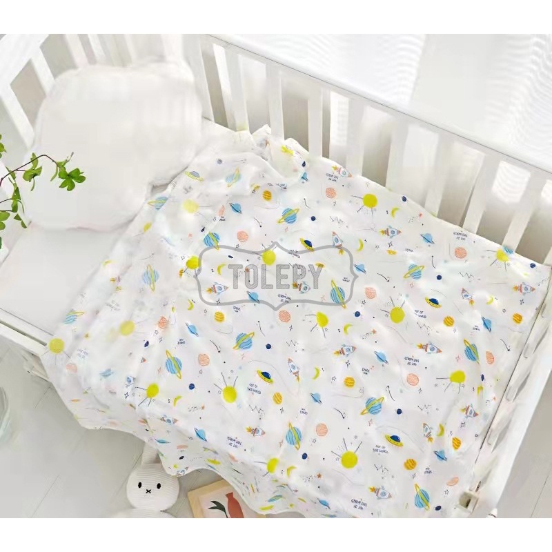 Bedong Bayi / Bamboo Cotton Muslin Blanket / Selimut / Baby Swaddle