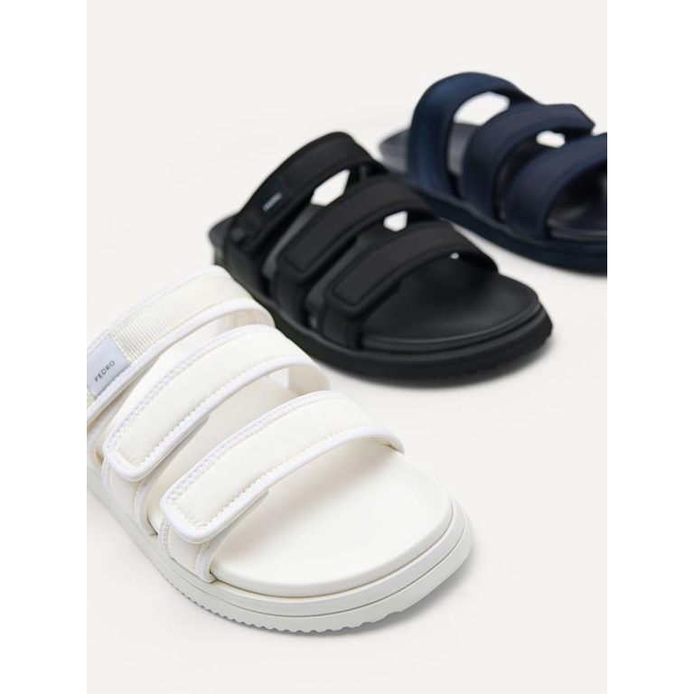 PM148 SANDAL SLIDE PEDRO PRIA ORIGINAL CASUAL BRANDED HITAM
