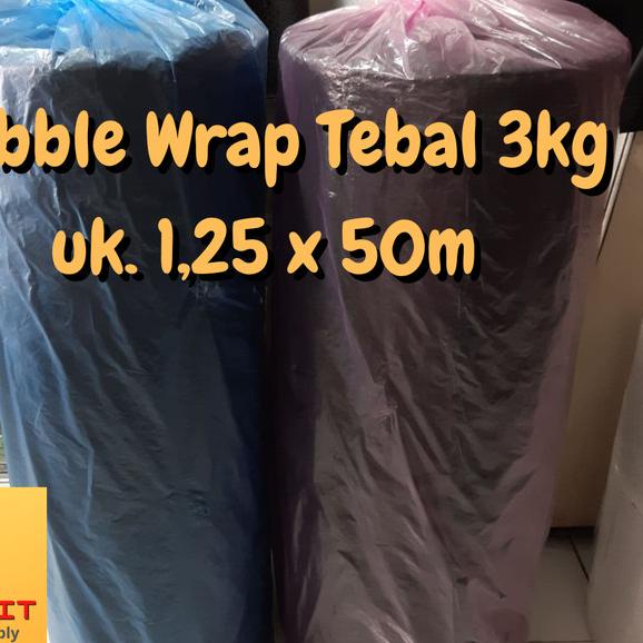 

BUBBLE WRAP ROLL 3KG HITAM KEMASAN PACKING