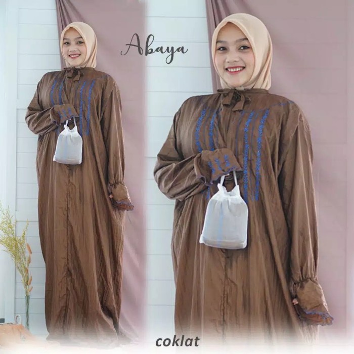 Mukena Parasut Abaya Tanpa Kepala Warna Dan Motif Random(A1G2) Gamis abaya turkey Gamis abaya Gamis 