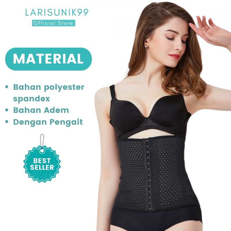 Korset Pelangsing Perut Pengecil Pinggang Corset Waist Trainer Baju Pelangsing Wanita