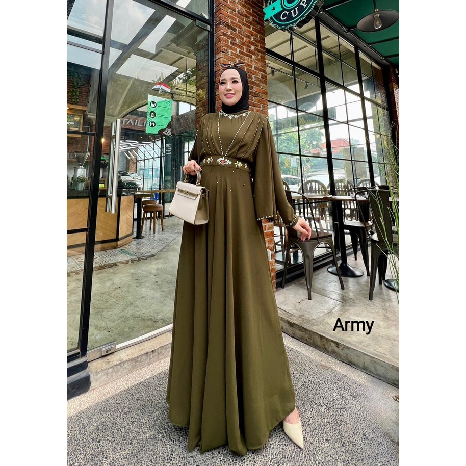 Gamis Ellery Dress Original GLAMZ Terbaru / Gamis Dewasa Maxy / Dress