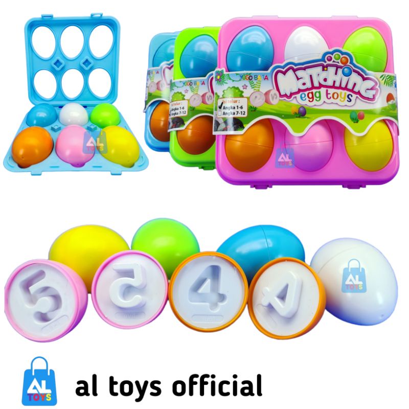 MAINAN EDUKASI MENGENAL WARNA DAN ANGKA MAINAN MATCHING EGG TOYS YE8