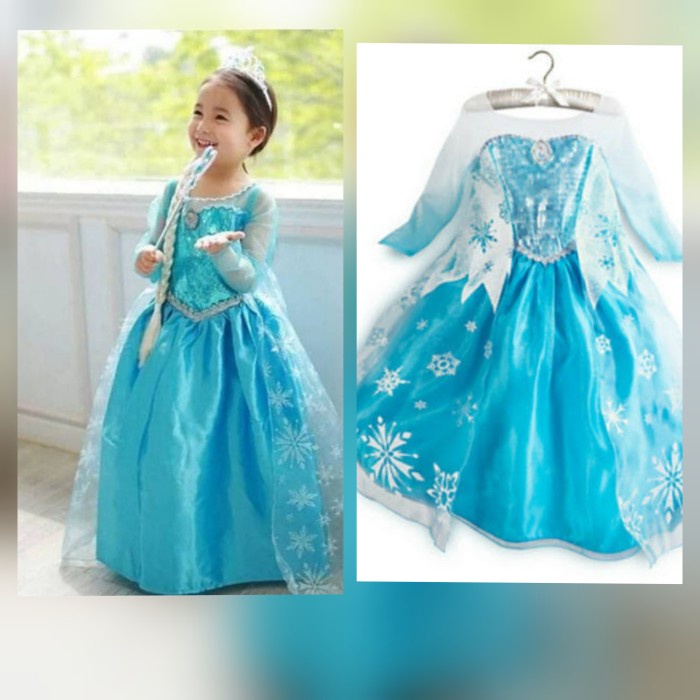 Kostum Frozen Elsa Dress Kostum Anak