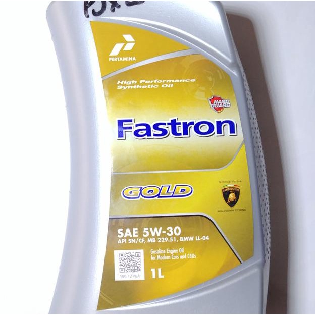 Oli Mesin Mobil Motor Fastron Gold 5W-30 (1 Liter)