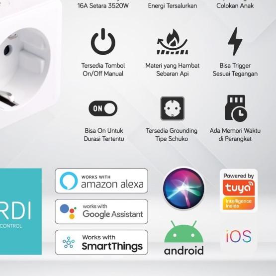 TAKIDA SMART PLUG Bardi Smart PLUG WiFi Wireless Colokan IoT - Bardi Plug