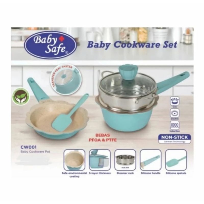 Baby Safe Cookware - peralatan masak wajan panci premium mpasi