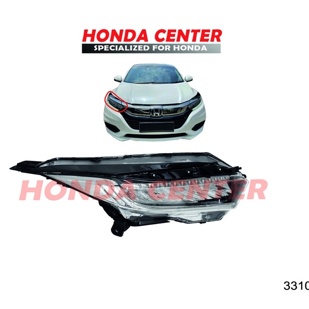 head lamp lampu depan honda hrv 2018 2019 2020 2021