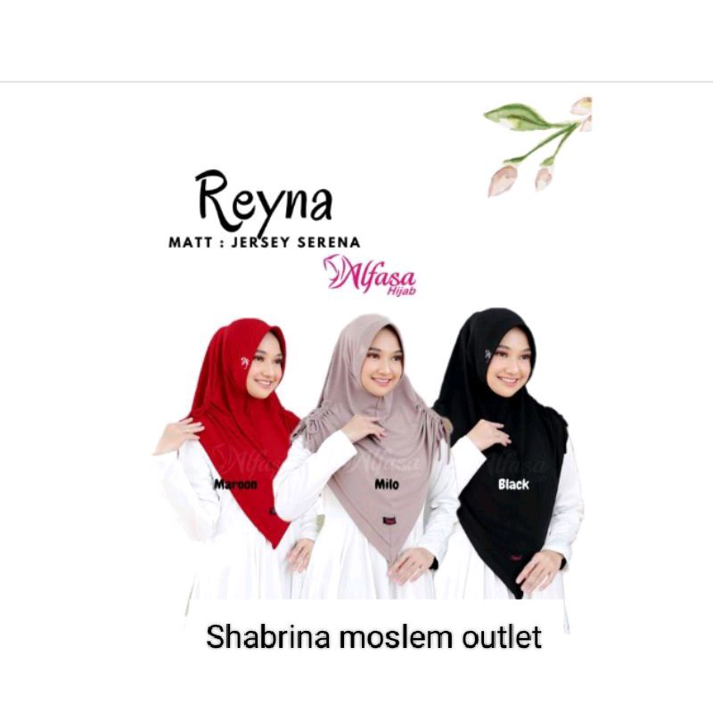 BIG SALE. Cuci Gudang Promo Alfasa Hijab Bergo Reyna Af 250 Size L M