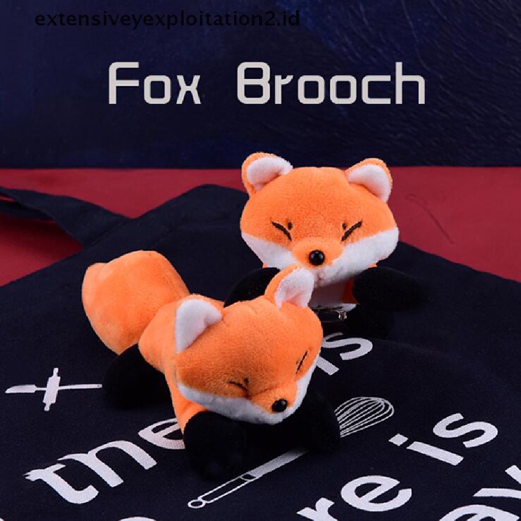 1 Pc Bros Bentuk Boneka Rubah Bahan Plush Untuk Pasangan