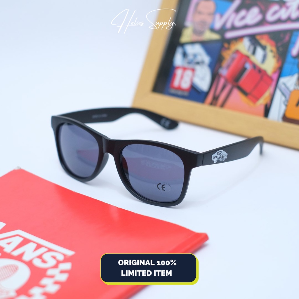 Jual Kacamata Vans Spicoli 4 Shades Black Matte Original Shopee Indonesia 7646