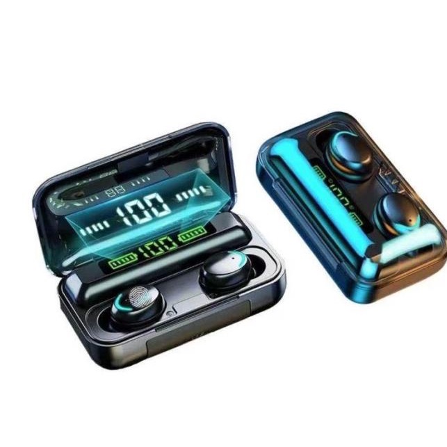 Headset Bluetooth TWS F9-5 LED Smart Display with Powerbank F9-5 - F9-5