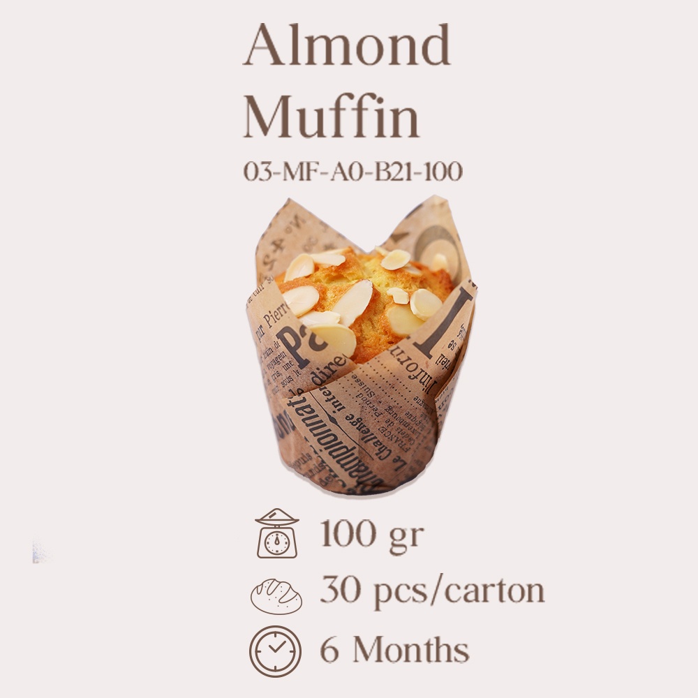 

ALMOND MUFFIN FRESH/READY-TO-EAT (KARTON)