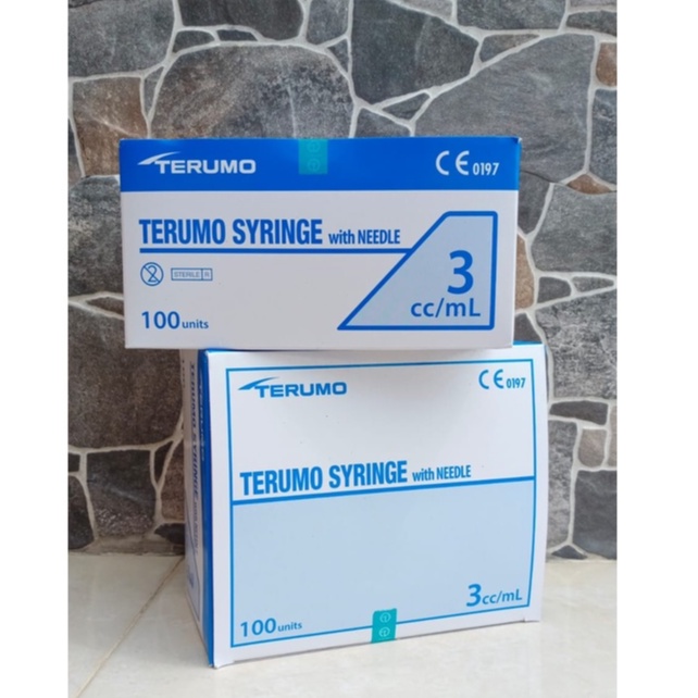 Terumo Spuit 3 cc 1 Box Suntikan 3cc Terumo 3ml Terumo 3 ml 1 Box Isi 100