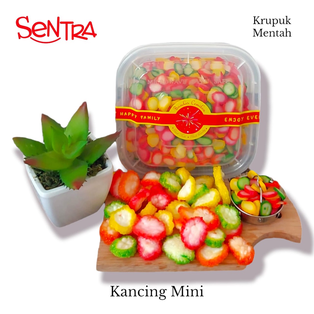 

Kerupuk Kancing Mini Warna Warni || Kerupuk Kering Mentah Box Premium