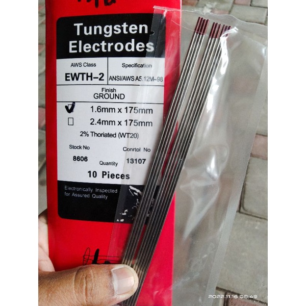 Tungsten Argon 1,6mm