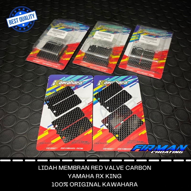 Lidah membran red valve carbon original kawahara racing pnp rx king rxk