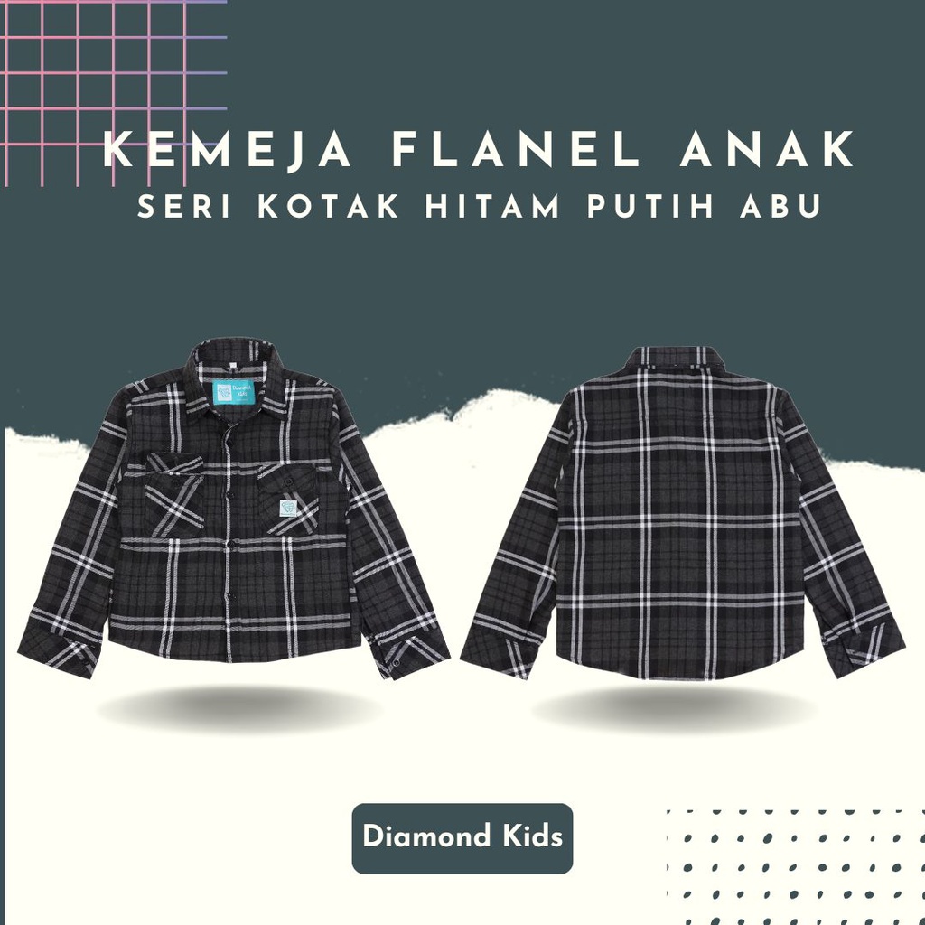 BAJU KEMEJA ANAK LAKI LAKI KEKINIAN BAHAN FLANEL TANGAN LENGAN PANJANG UNTUK TK SD SMP USIA UMUR 3 4