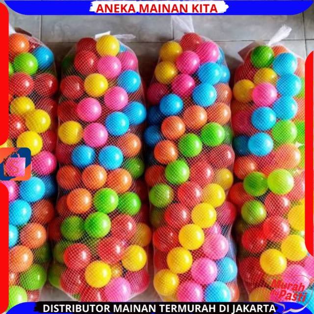 MAINAN BOLA MANDI ANAK ISI 100 PCS WARNA WARNI SNI