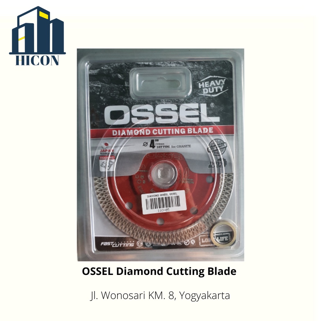 Ossel Mata Pisau Potong Keramik (Diamond Wheel) 4"