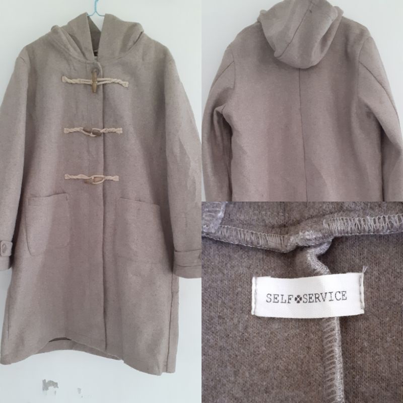 Coat Kimtan Wol Warna Korea