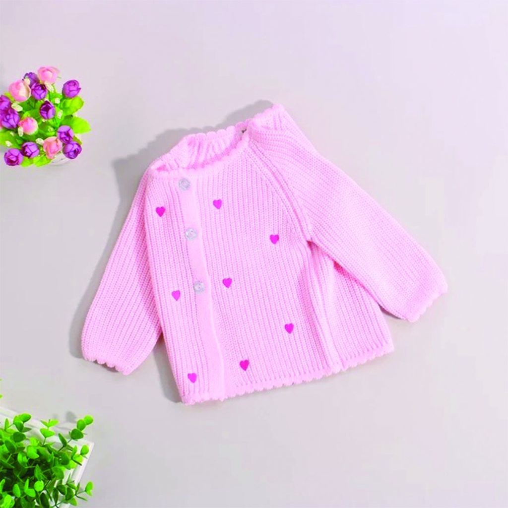 KALILA - AMORE Cardigan Rajut Anak Perempuan umur 1-5 Tahun | Kardigan Anak Cewek