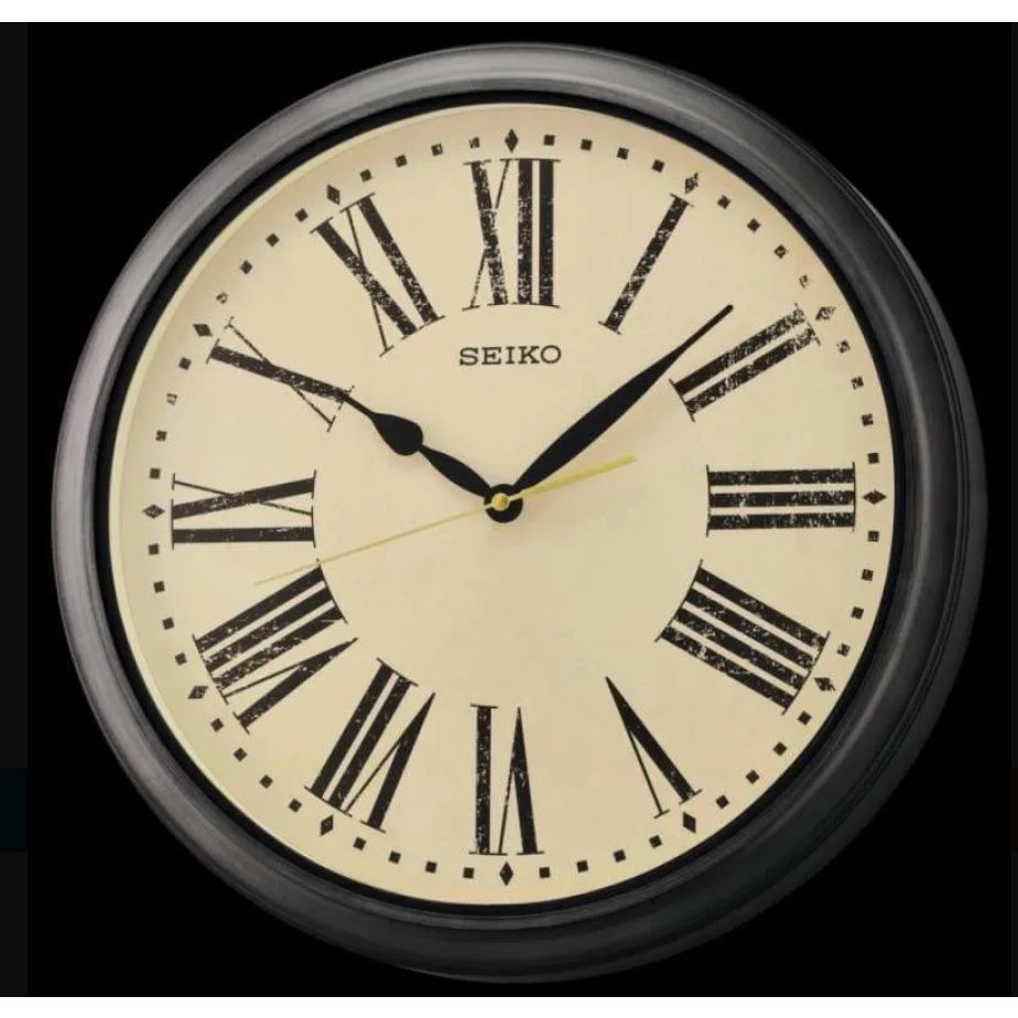 JAM DINDING SEIKO QXA771 NEW MODEL 2020 anti air - Hitam