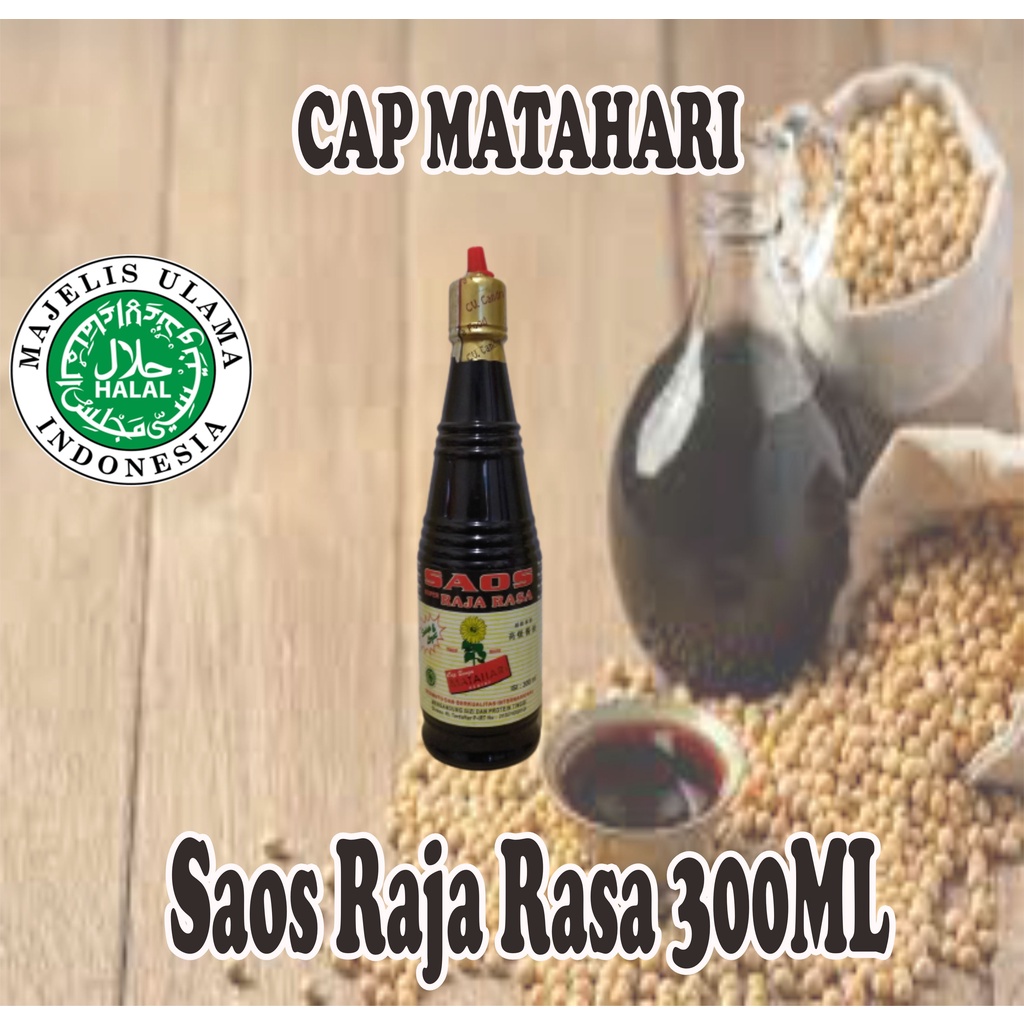 

Saos Raja Rasa Organik Cap Matahari Botol Tanggung 300ml (HALAL)