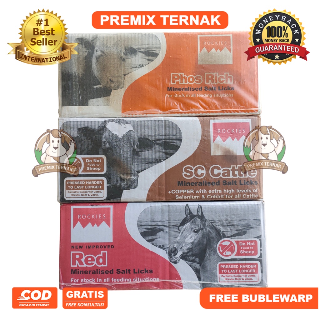 MINERAL BLOK PHOS RICH 10 KG - MINERAL BLOK SAPI - MINERAL BLOK DOMBA - UNTUK SAPI KAMBING DOMBA