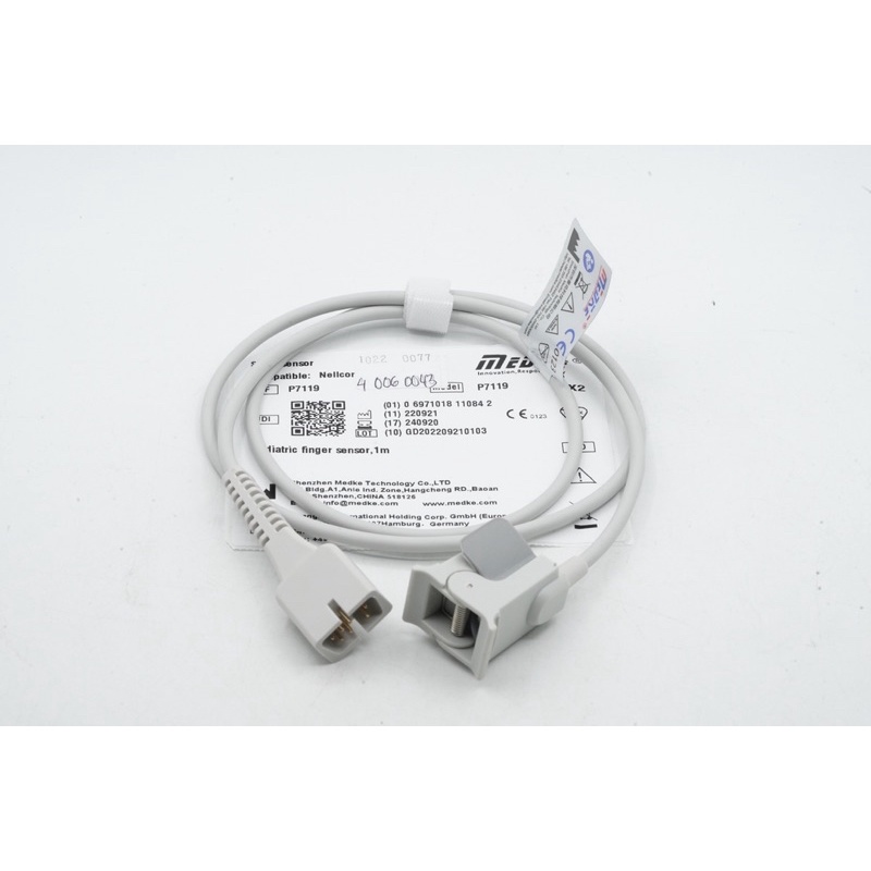 Medke Kabel Nellcor Cable Pediatric Finger SPO2 Sensor 7 Pin 1M | 4.006.0043 | P7119
