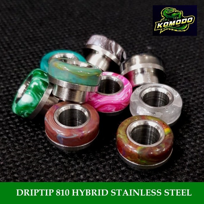 DRIPTIP 810 HYBRID STAINLESS STEEL KOMODO