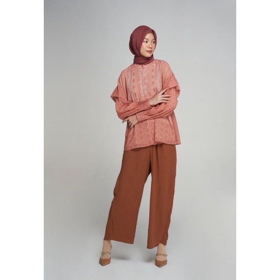 Ria Miranda Dava Top Coral Pink L/LX