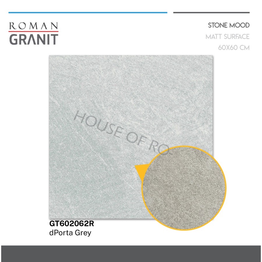 ROMANGRANIT DPORTA GREY 60X60 GT602062R (ROMAN GRANIT)