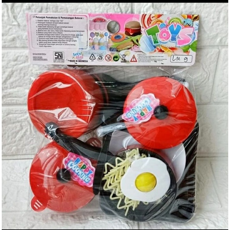 Mainan edukasi anak Masak Masakan Happy Cooking LM 9 / lm10