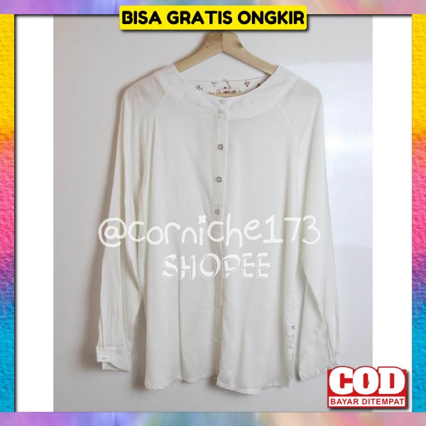 Bju Kemeja Import Kemej Wanita Korea Style Blose Cewek Modern 2023 Blosee Dewasa Santai Kameja Basic